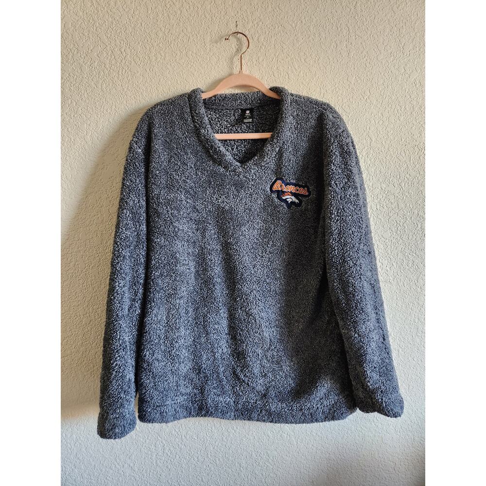 NFL Team Apparel Broncos Fleece Sweater-Sm